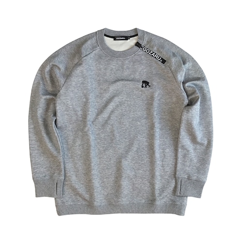 EGOZARU エゴザル PULLOVER ZIP SWEATSHIRT GRAY EZSW-1803