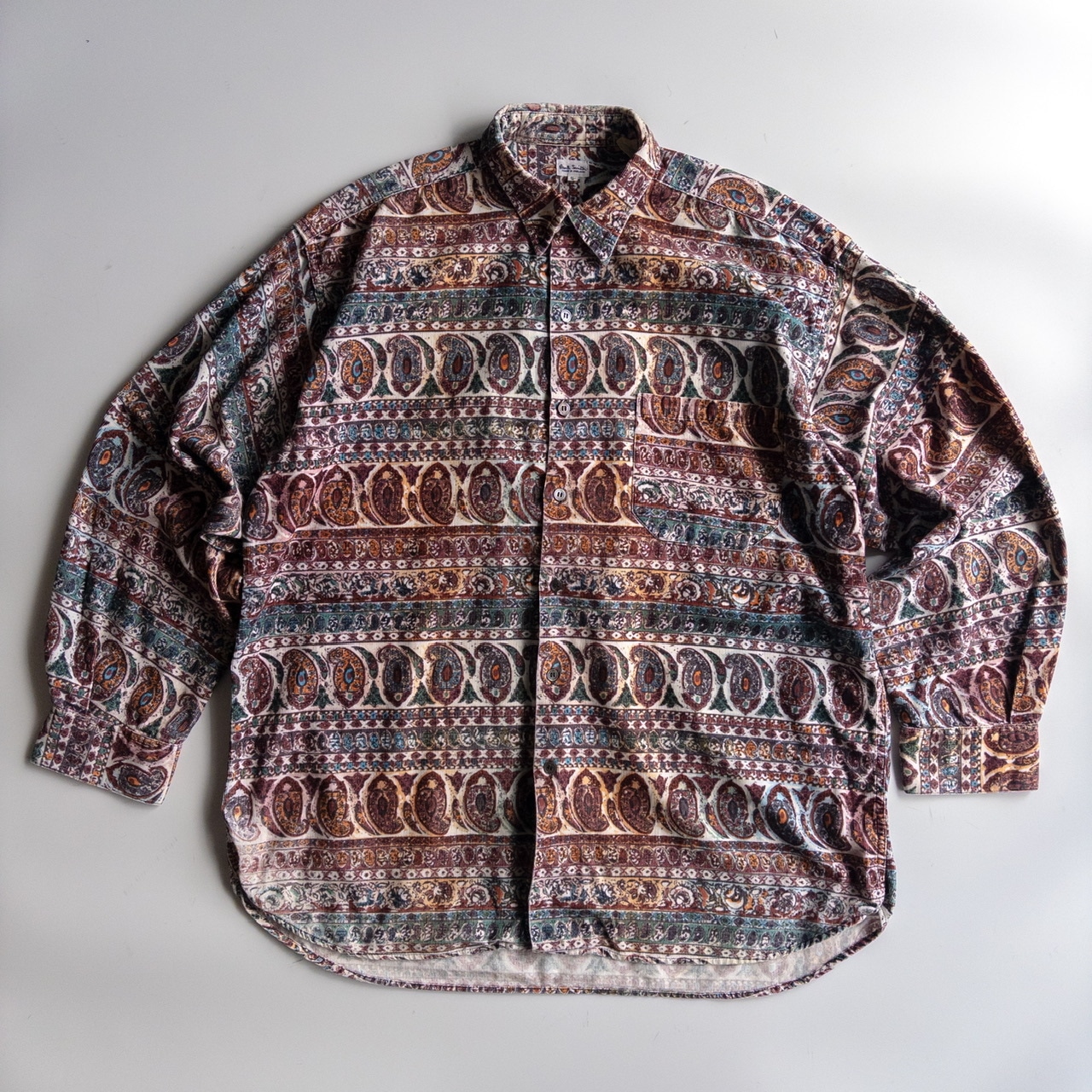 Paul Smith Paisley Patterned Corduroy Shirt