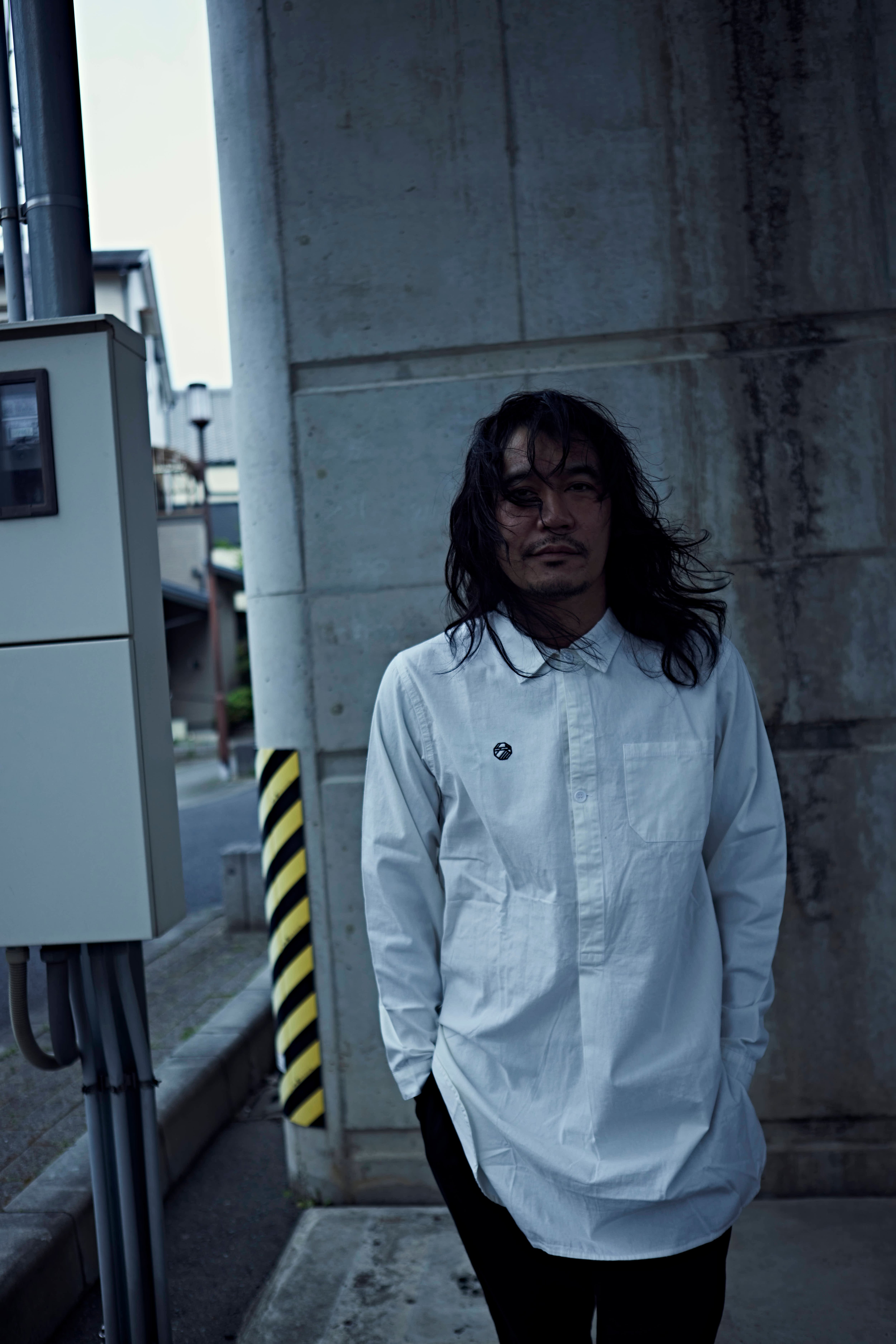 Grandpa shirt white / グランパシャツ ホワイト【SANGOU】 | SANGOU
