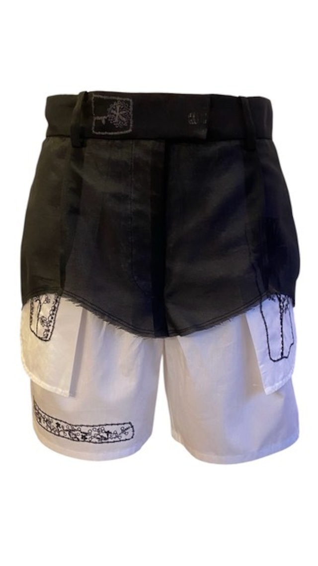 【27SS | 先行予約】FUMIE TANAKA フミエタナカ / パンツ /  sheer embroidery short PA