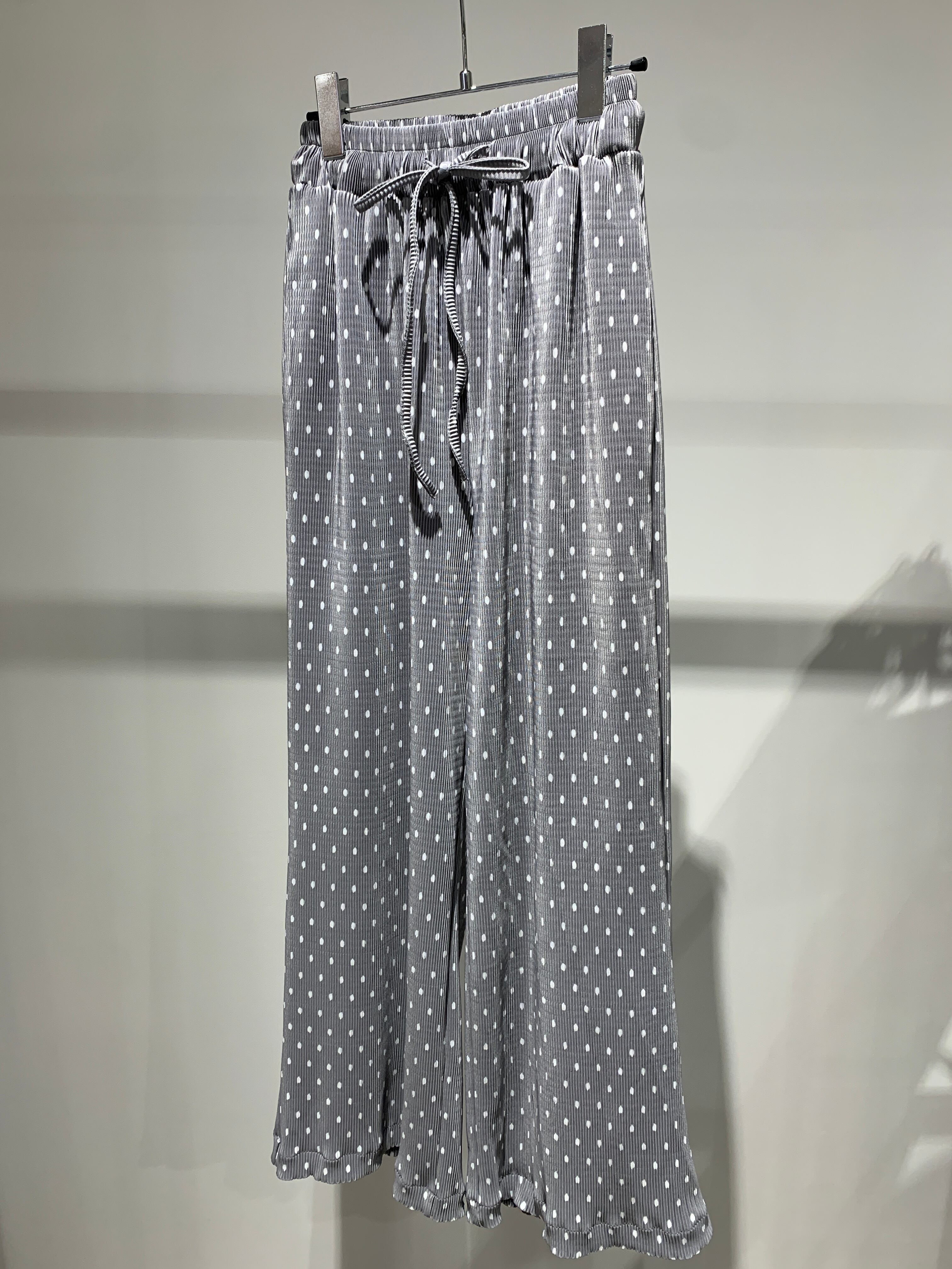 dot pleats easy pants