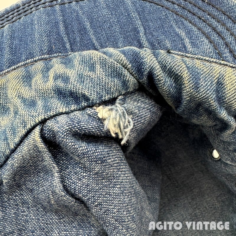 70's~ Lee Denim Work Cap リー デニムワークキャップ グッドフェード