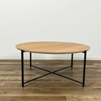 SQUARE ROOTS QUATTRO COFFEE TABLE L RAW OAK ダイニングテーブル 円形テーブル オーク材 天板に染み/縁に傷【中古】【160サイズ】