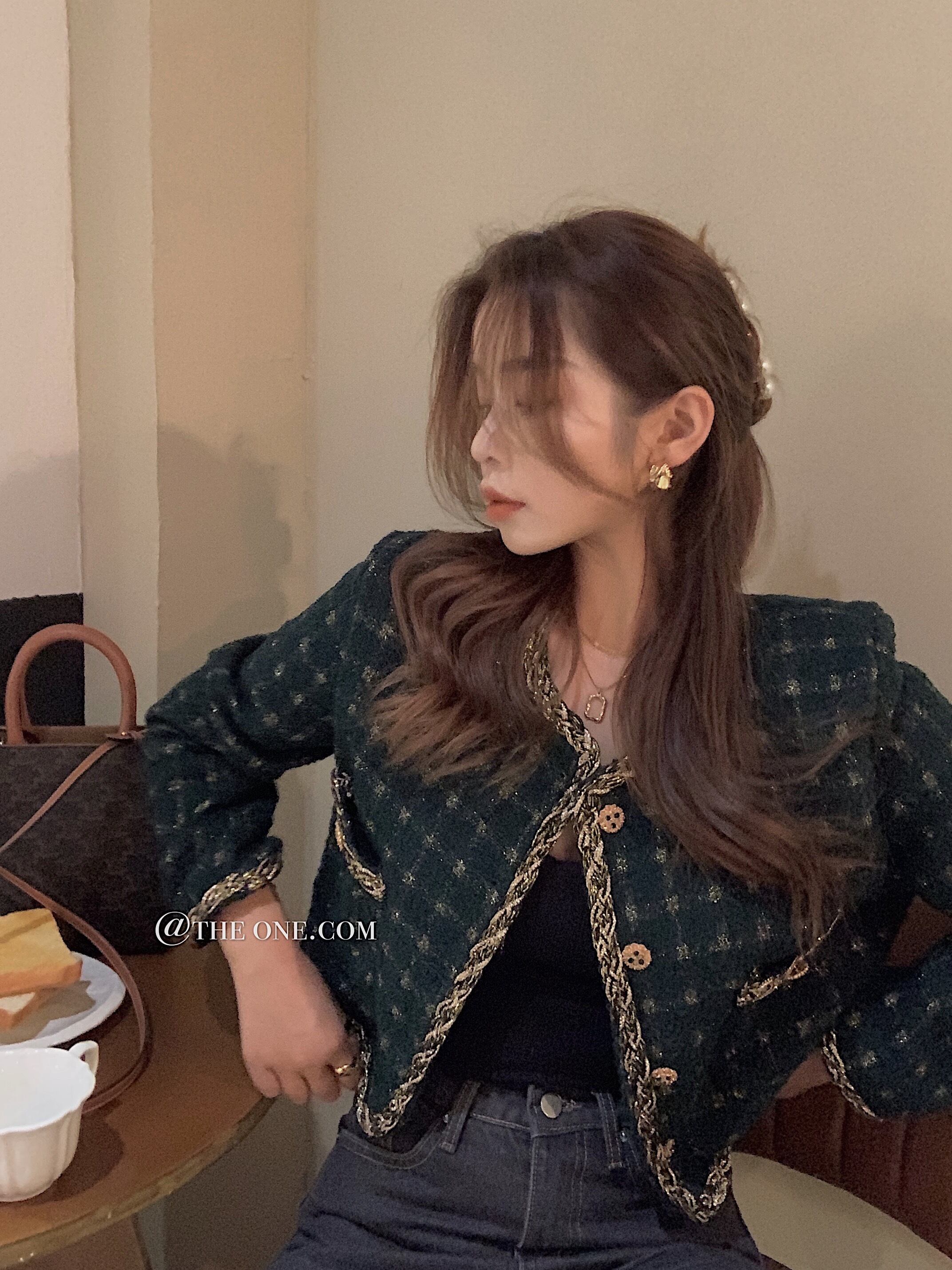 フランスのオールマッチホワイトスモールコートレディース秋ルーズバージョン2020新しいショートアウタージャケットインタイド ブラックストロベリース23504821245