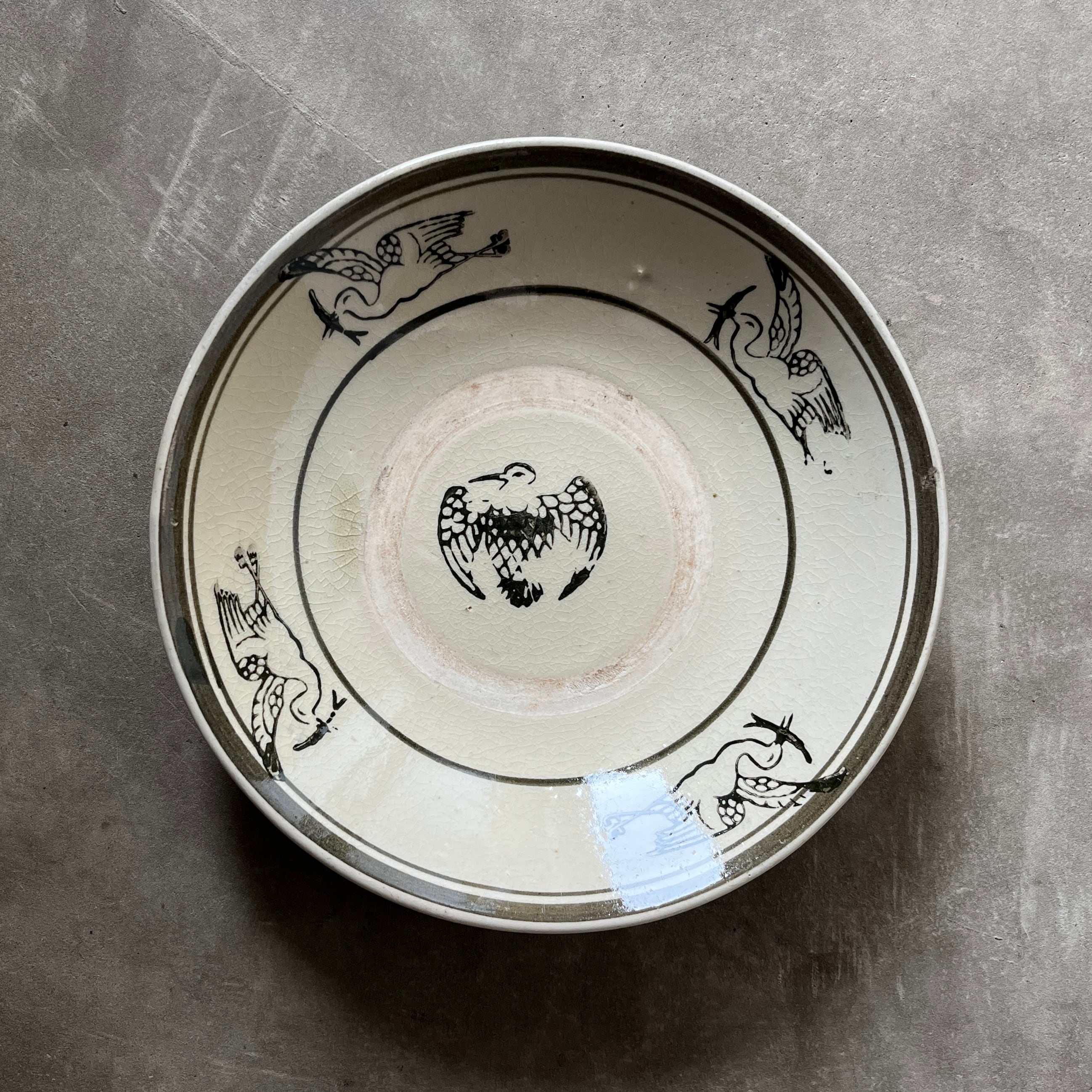 骨董 染付千鳥扇型豆皿 | PAY ID