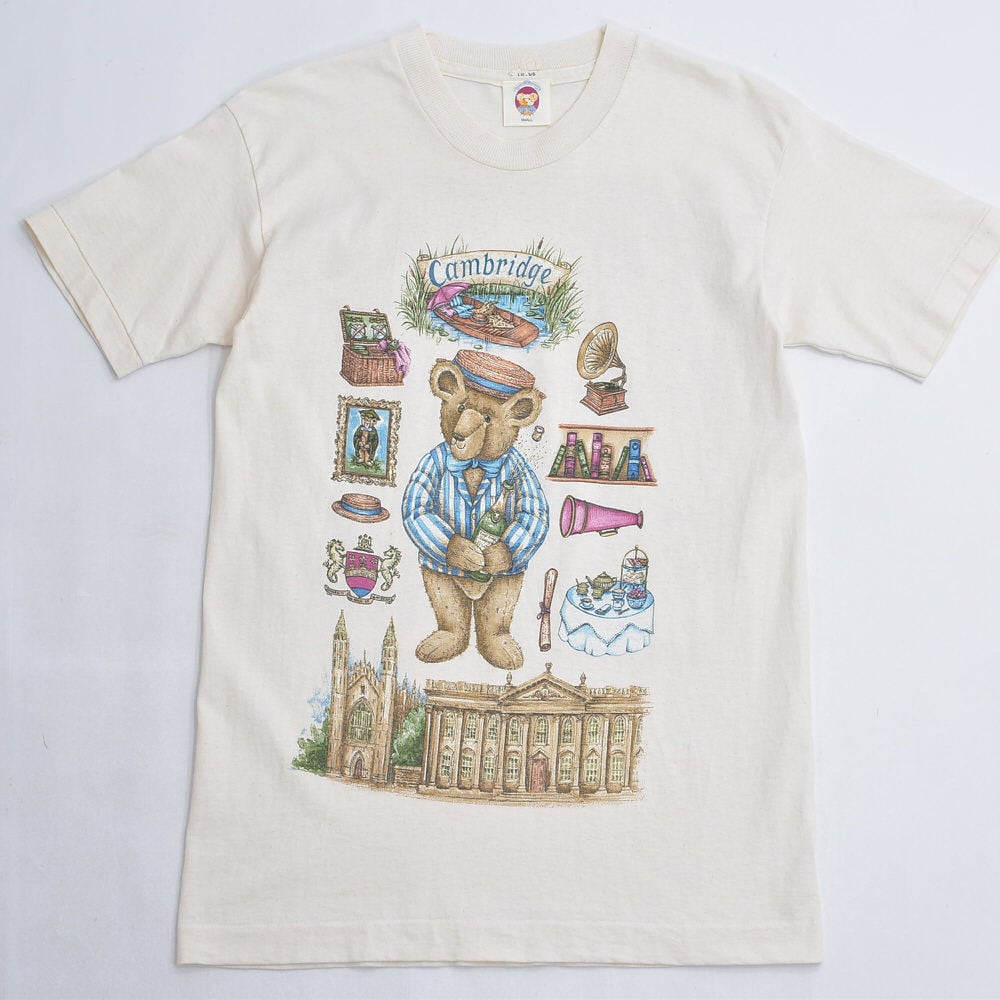 90s The English Teddy Bear Company Tシャツ 90s The English Teddy Bear Company 両面プリント テディベア Tシャツ
