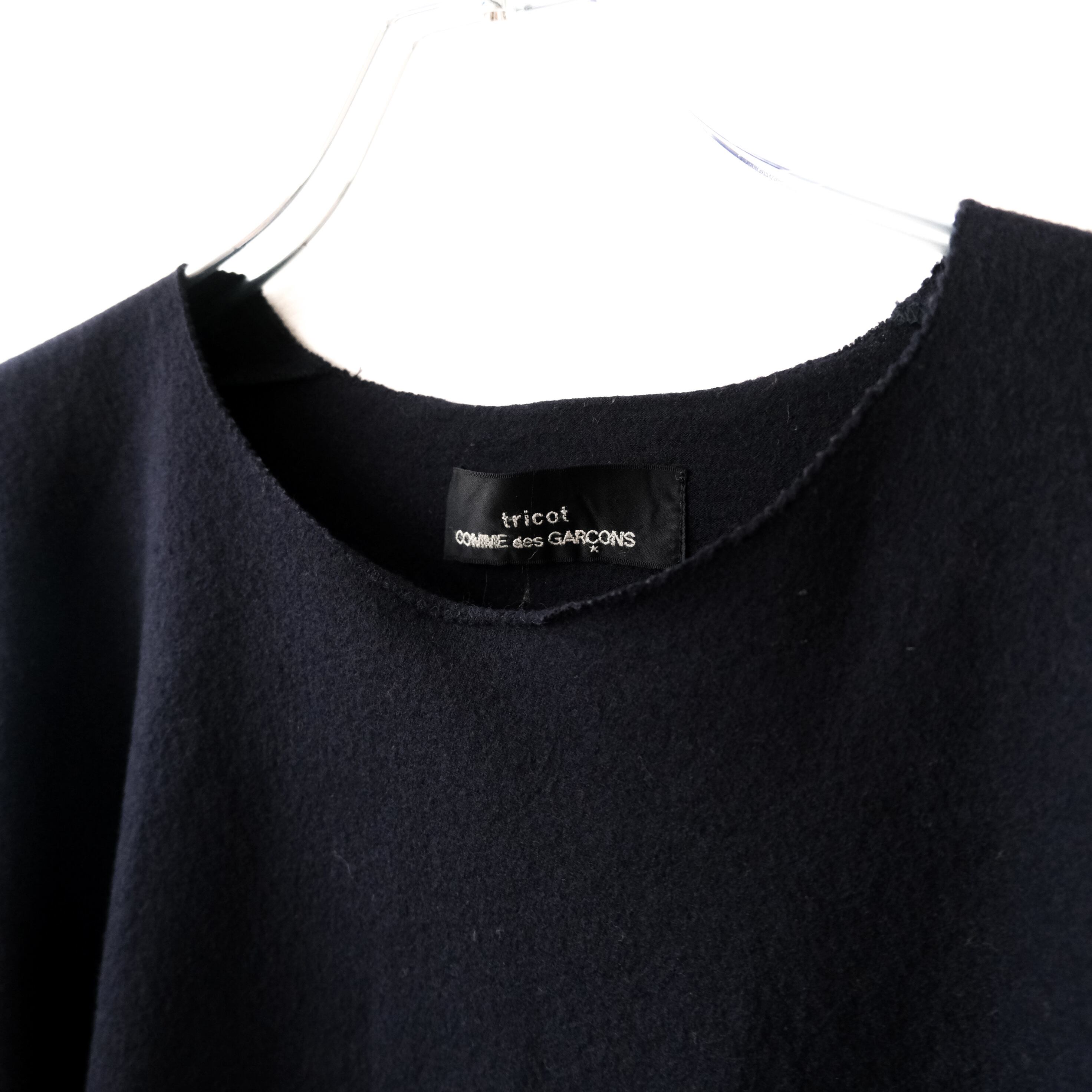 1981y “tricot COMME des GARÇONS” 最初期 変形ウールニット 罫線タグ