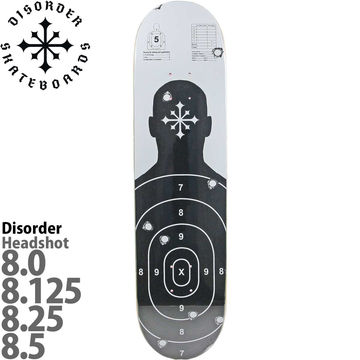 ディスオーダー 8.0インチ スケボー デッキ Disorder Skateboards