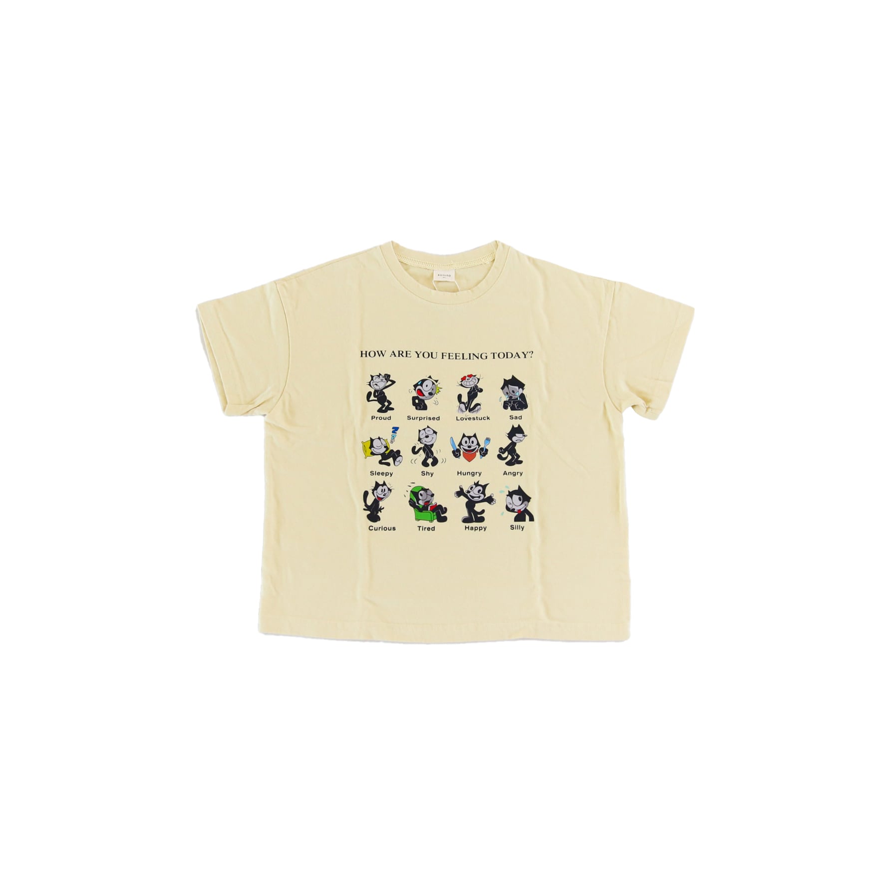 BONITO / FELIXプリントTシャツ / イエロー / 80-120cm | crecer