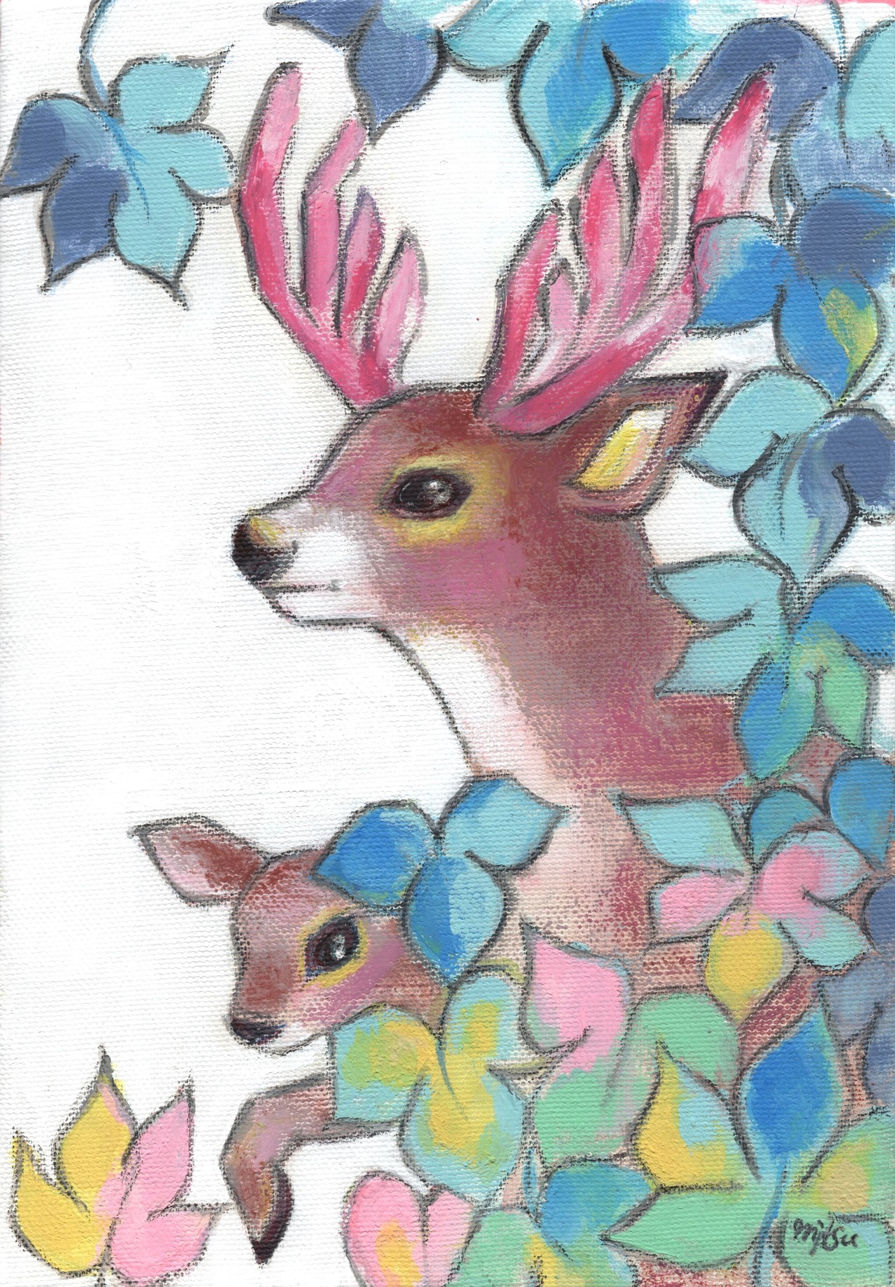 a deer family