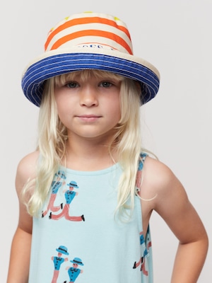 BOBO CHOSES / Multicolor Stripes reversible Hat