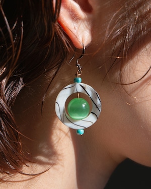 vintage marble kinetic earrings