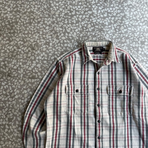 RRL / 90’s flannel check shirt “三ツ星” size M