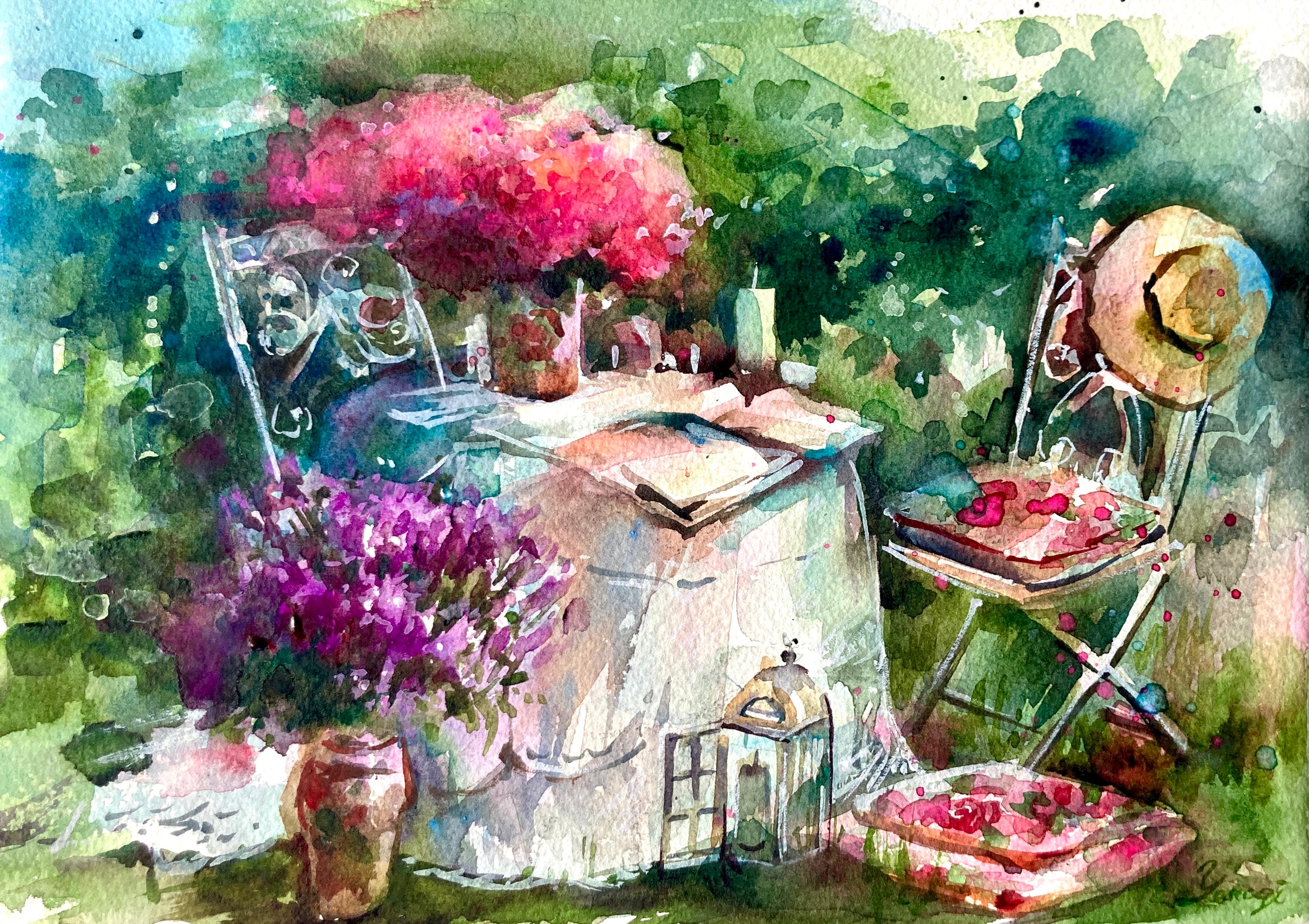 水彩画 原画 GARDEN | yanagi