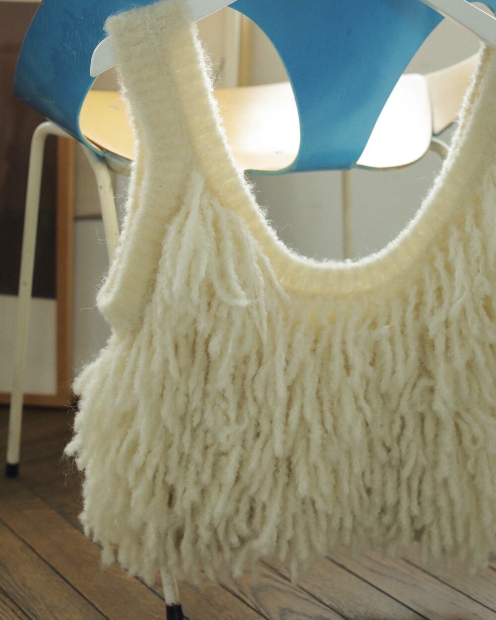 anuke 厚く Fringe Knit Bustier 