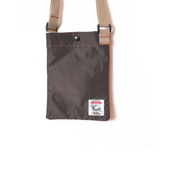 IMOCK -KOBE ZAC-SNAP SHOULDER POUCH LONG【スナップショルダーポーチロング】BROWN×ORANGE（ブラウン×オレンジ）