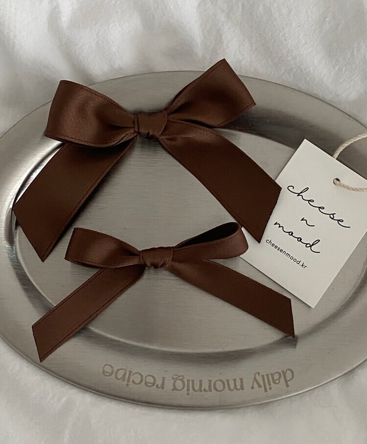 marron］mini bow hair clip 2021 S/S ヘアクリップ ベビー キッズ