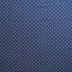 ブロックプリント生地【50cm単位】インド綿  ドット柄 ネイビー #44510-NV1