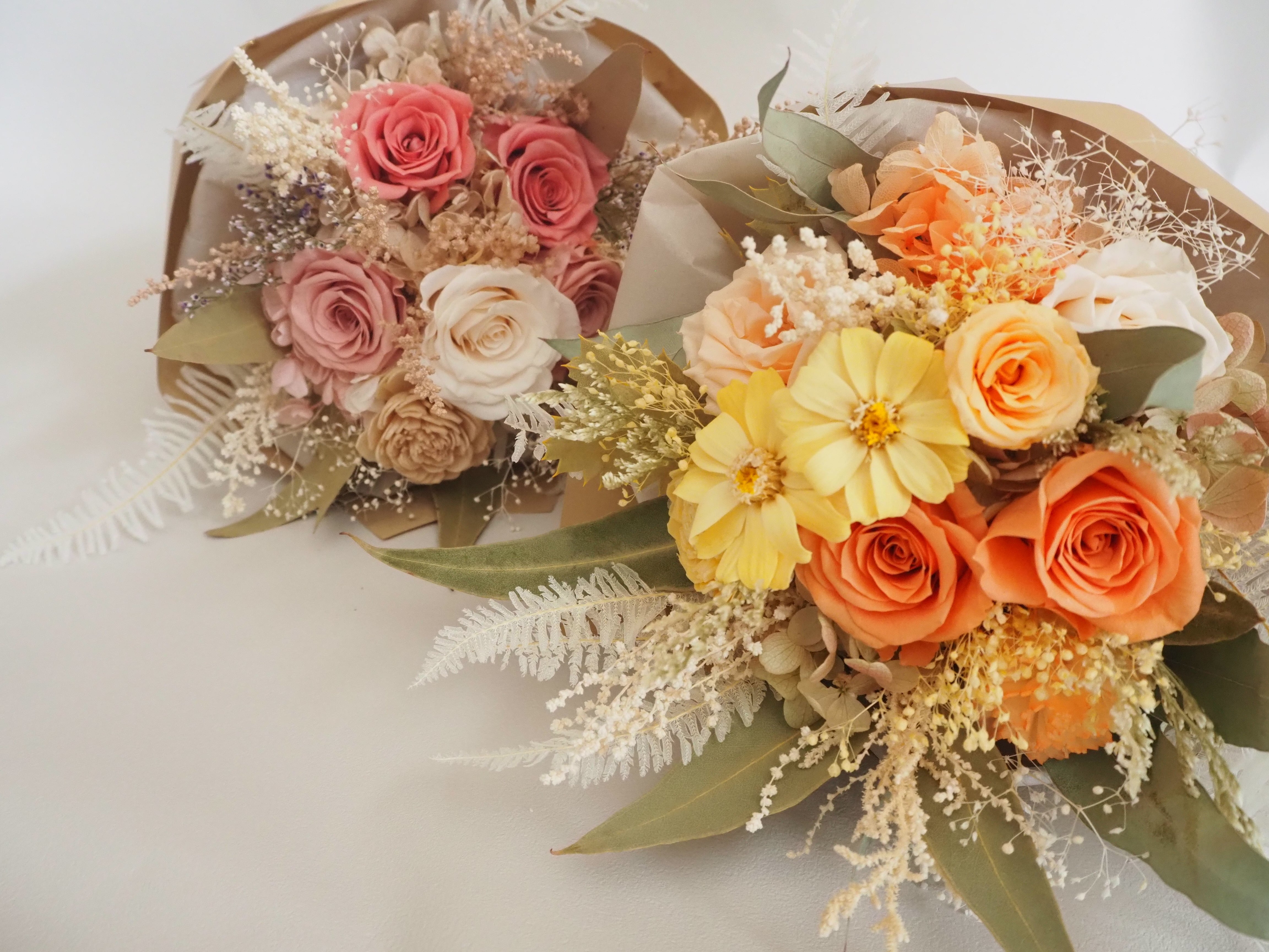 大人可愛い プリザーブドフラワーの花束 Bouquet Atelier Tronco