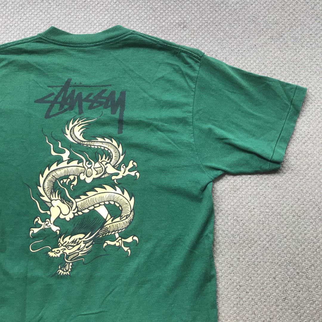 1980年代 STUSSY 初期dragon Tシャツ - Tシャツ/カットソー(半袖/袖なし)