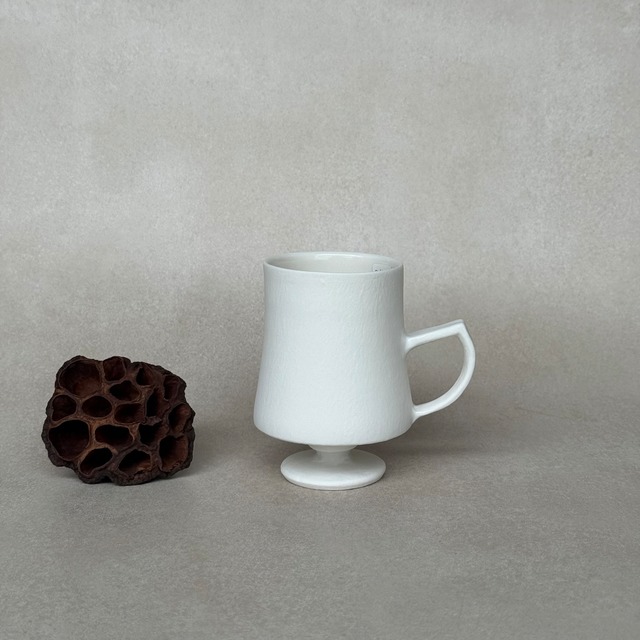 山崎 雄一　薄荷（はっか）足つきグラス  チューリップタイプ