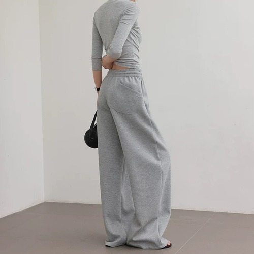 スウェットワイドレッグパンツ ・22346
