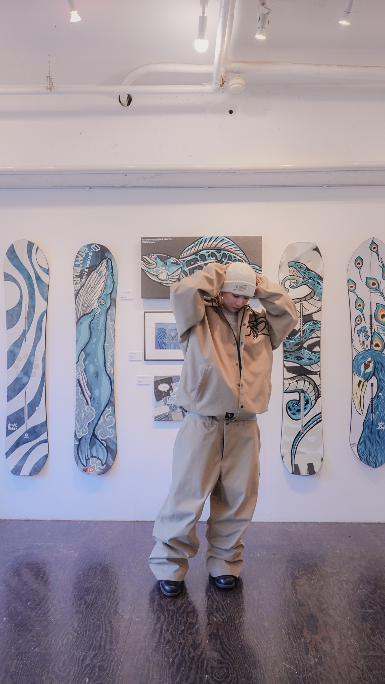 LOGO Fisherman Beanie [ECRU]