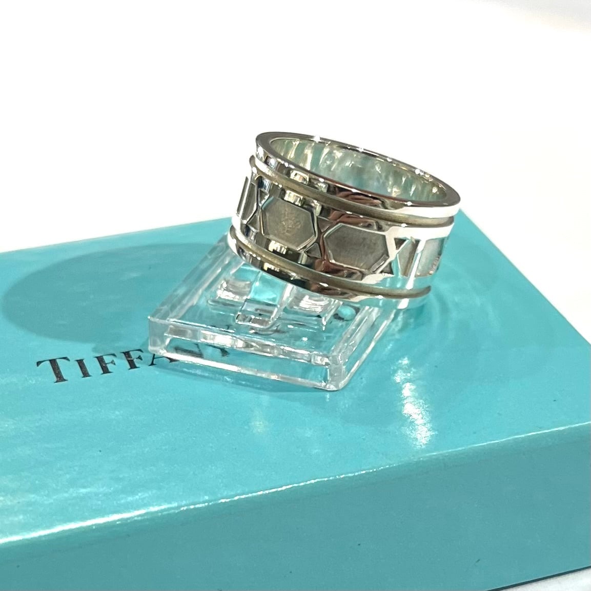 TIFFANY ティファニー アトラス リング シルバー 19.5号 TIFFANY &CO】【19.5号】2712 出会うべき、名品 Tiffany&Co