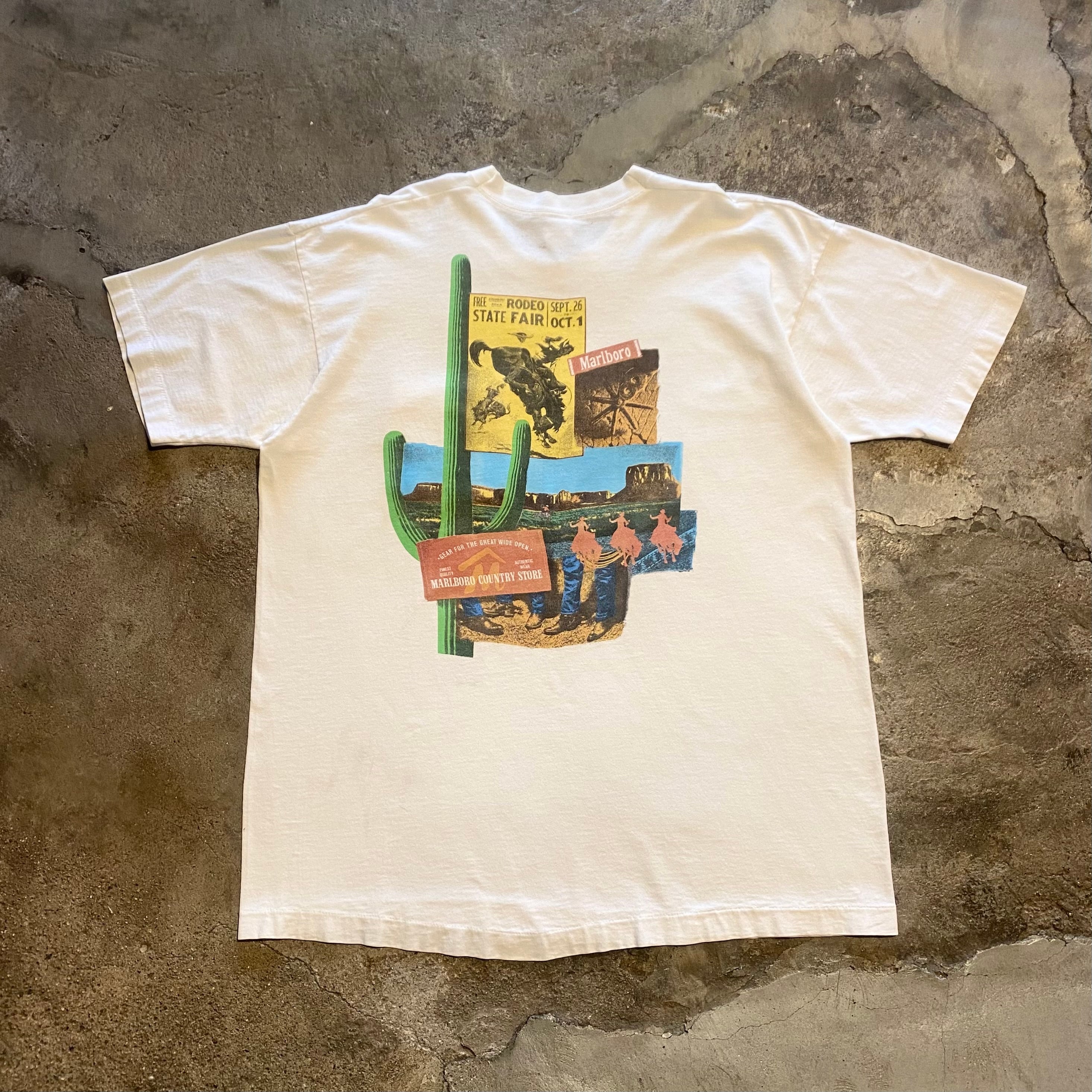 90s Marlboro CACTUS RODEO COUNTRY tシャツ made in USA 90's Marlboro Cactus T-shirt | ROW used clothing