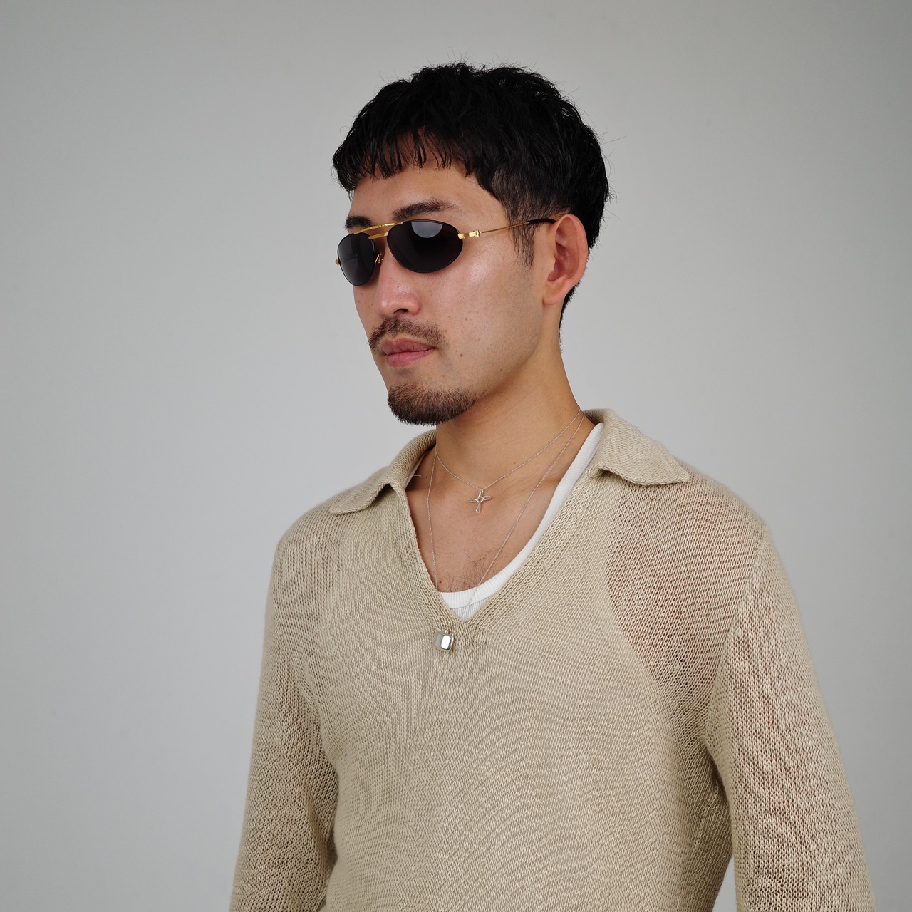 "GUCCI" OVAL DROP SUNGLASSES