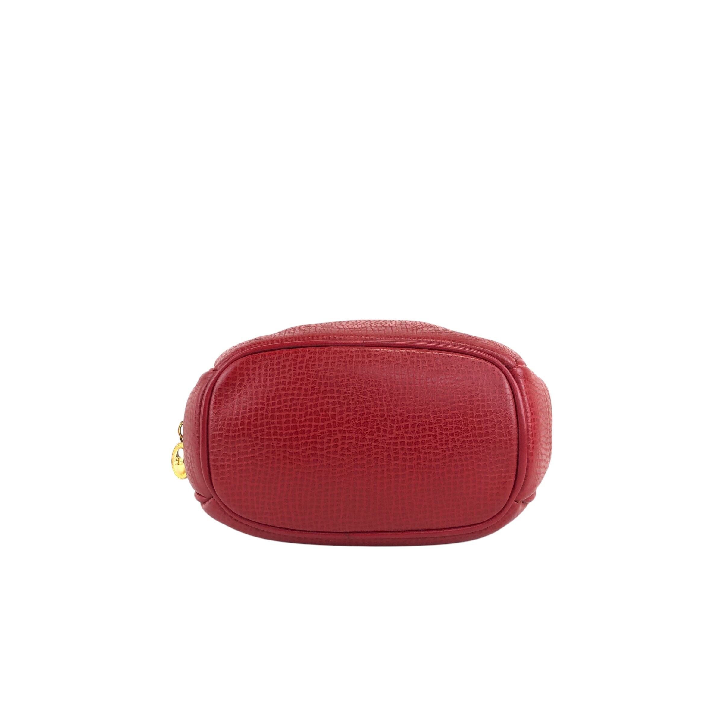 Christian Dior クリスチャン ディオール ハンドバッグ レッド Christian Dior クリスチャン ディオール ハンドバッグ レッド