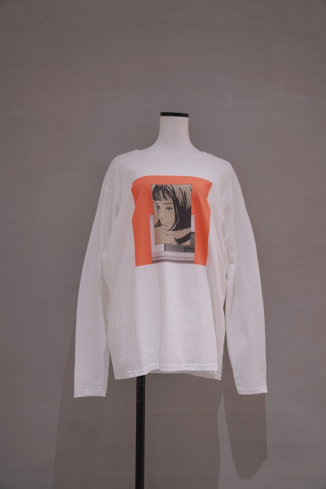 【受注item  入金より2week程】 mathilda print long sleeve tee White