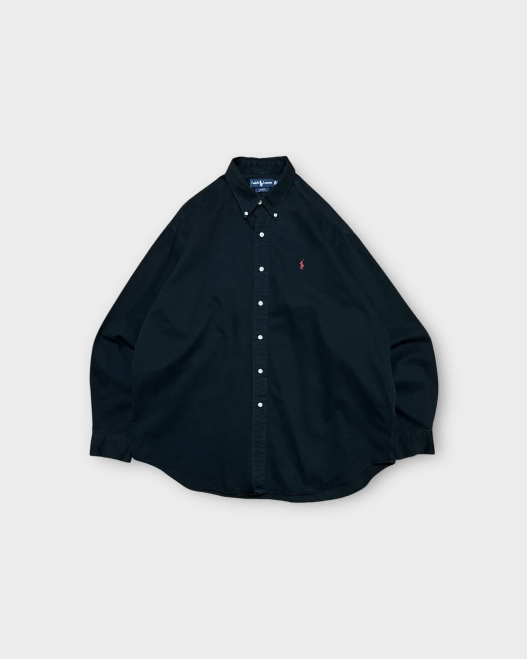 【VINTAGE】1990’s “Ralph Lauren” BLAKE Cotton Twill Button Down Shirt