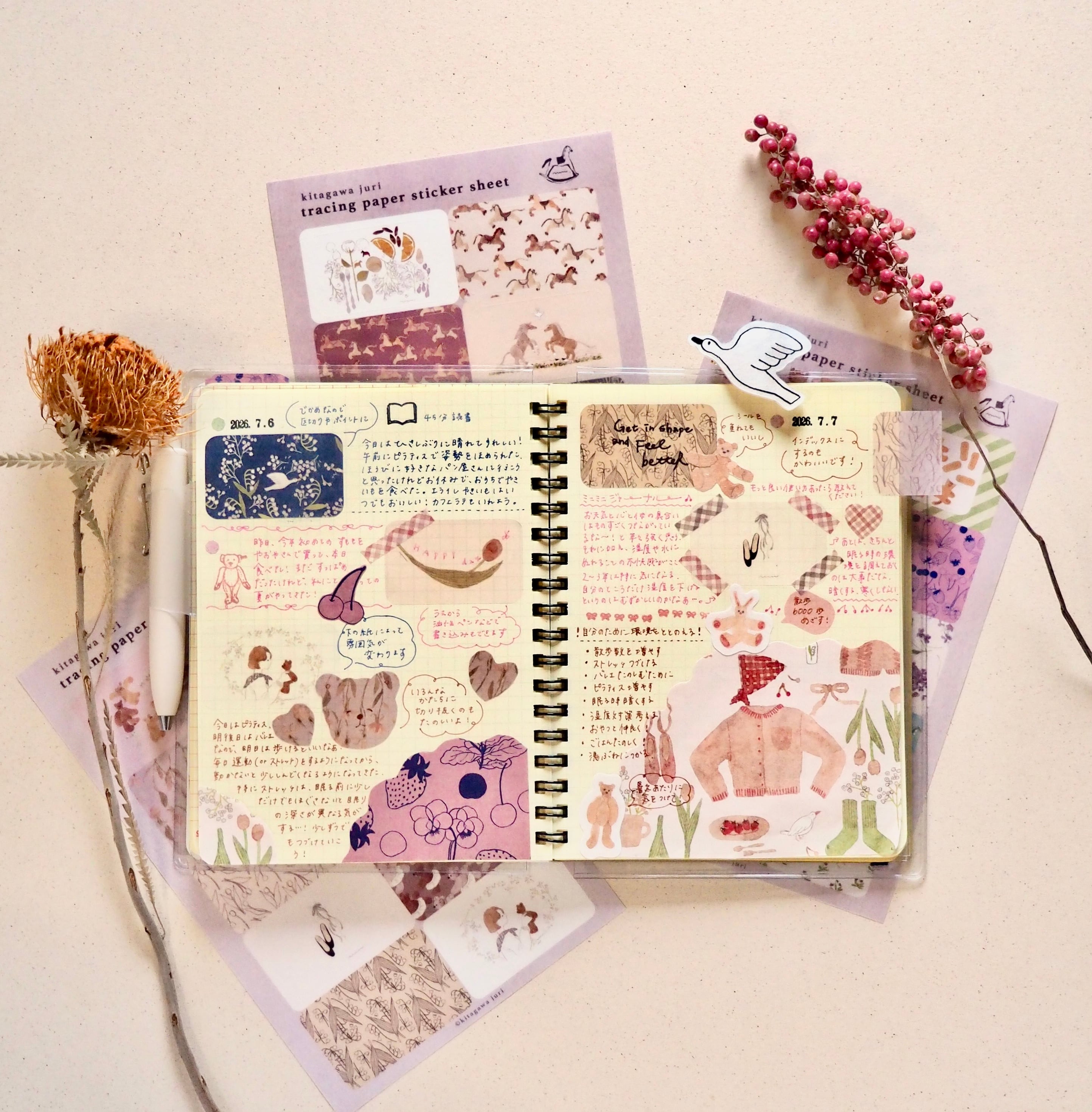 tracing paper sticker sheet