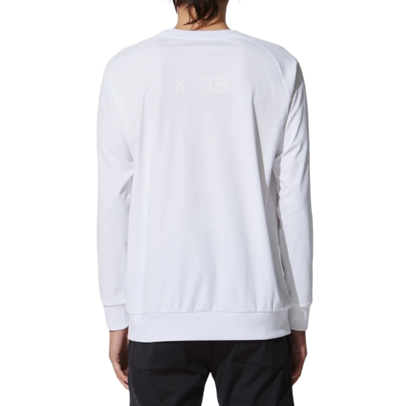 K-3B（ケースリービー) 036_YG_E 長袖グラフィックTシャツ/WHITE