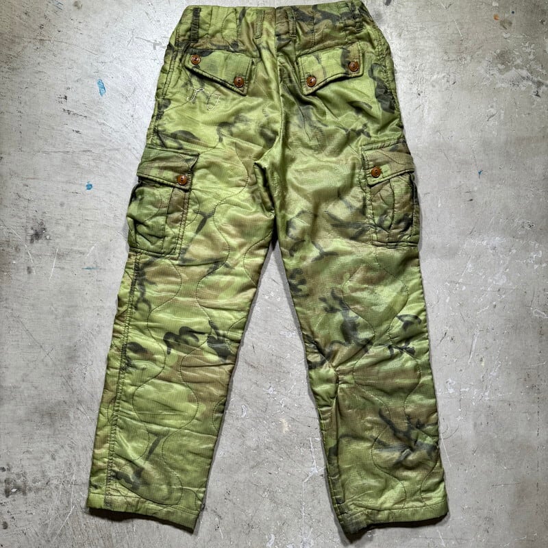 60's~ Unknown キルティングポンチョライナーカスタムファティーグ