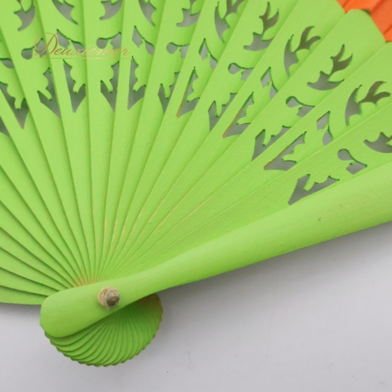 フラメンコ アバニコ 扇子 Abanico Espaol 小物 小道具 32cm グリーン系 黄緑 オレンジ系 ゴールド カラフル アイテム 練習 舞台 イベント ゴールド系 ケース付き ダンス 発表会 ステージ カラフルアイテム ダンス練習用 フラメンコ用品