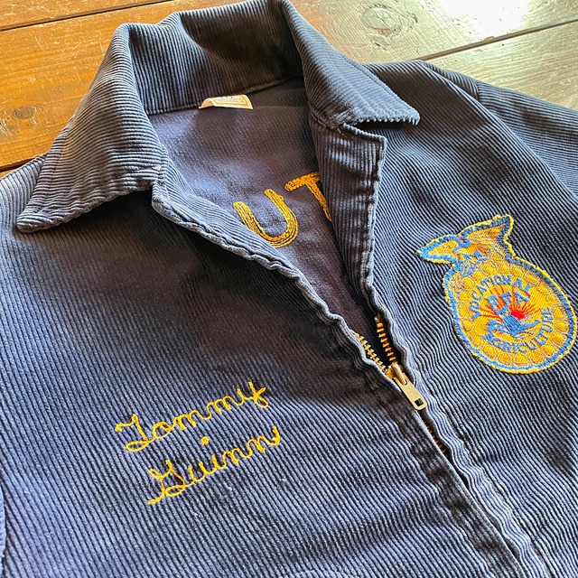 60s FFA Jacket 〝KENTUCKY〟 Front 2line embroidery Size 32 | Rassic