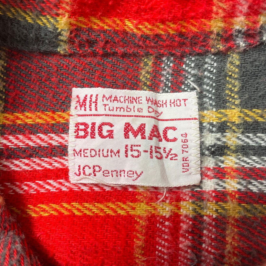 60〜70年代 BIG MAC ビッグマック ヘビーネルシャツ チェックシャツ 
