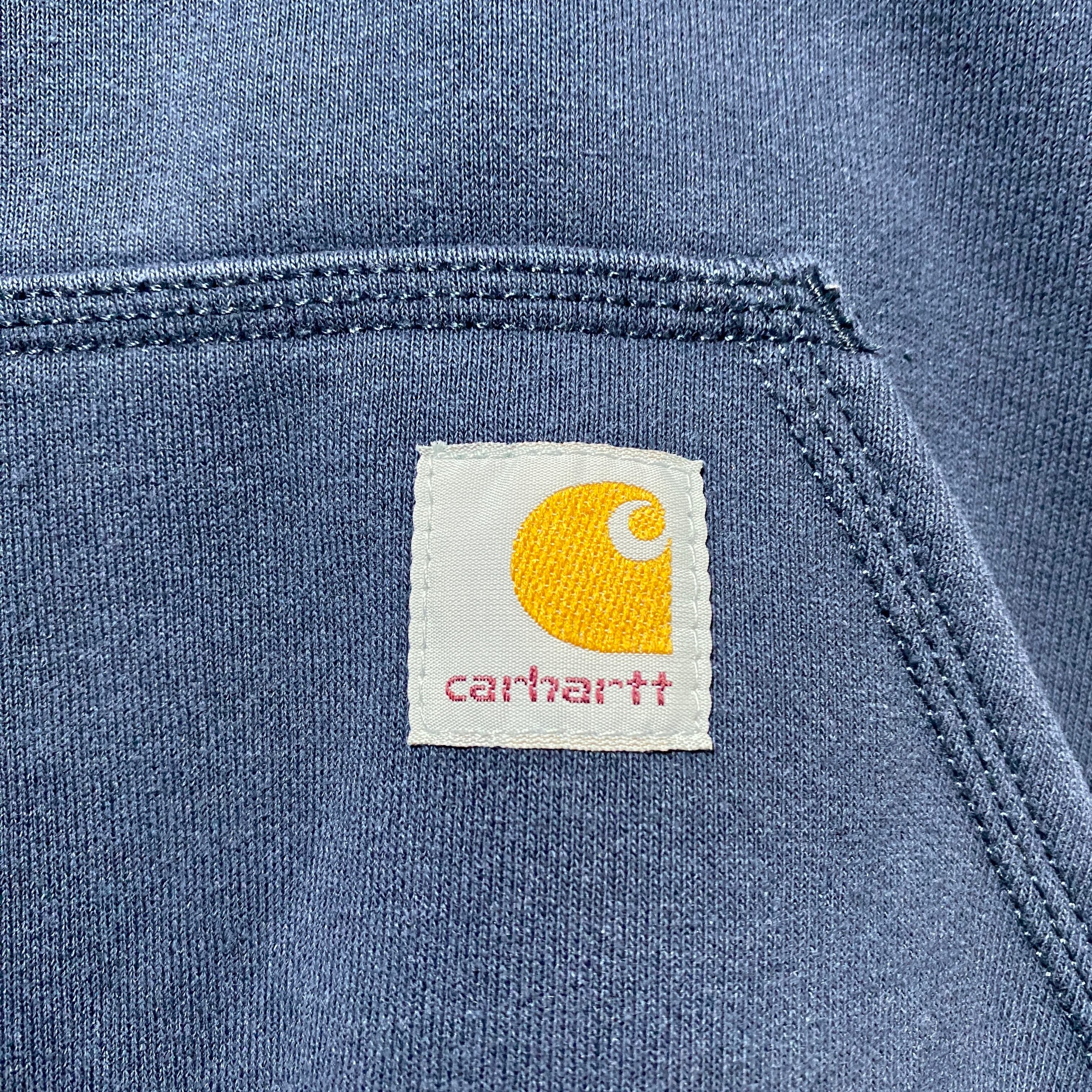 carhartt ハーフジップ XLサイズ ネイビー ハーフジップアメリカン 