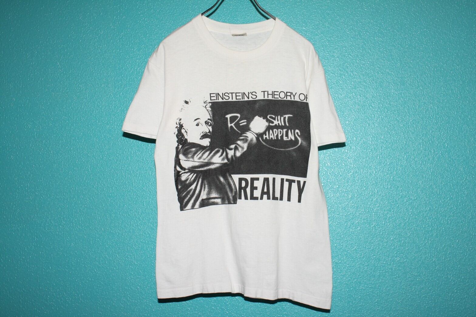 90s SIGNAL "Albert Einstein" Print Tee USA製