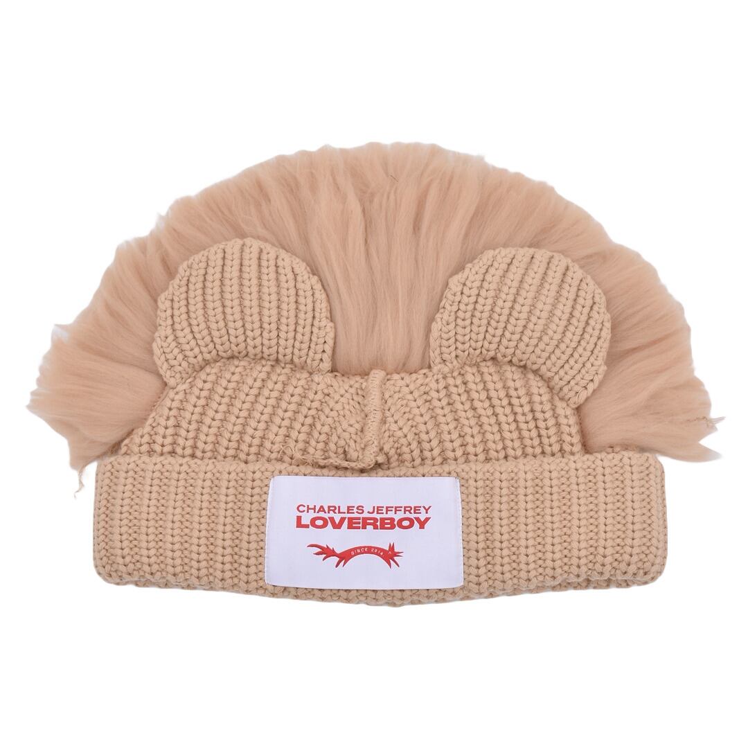 Charles Jeffrey Loverboy Chunky Lionコットンビーニー CHARLES JEFFREY LOVERBOY】CHUNKY LION BEANIE | AYIN