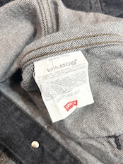 80s Levi's 70503-0259 BLACK DENIM JACKET Size XL
