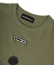 COOLAブルドッグプリントベーシックTシャツ (KHAKI)　CQ-49004