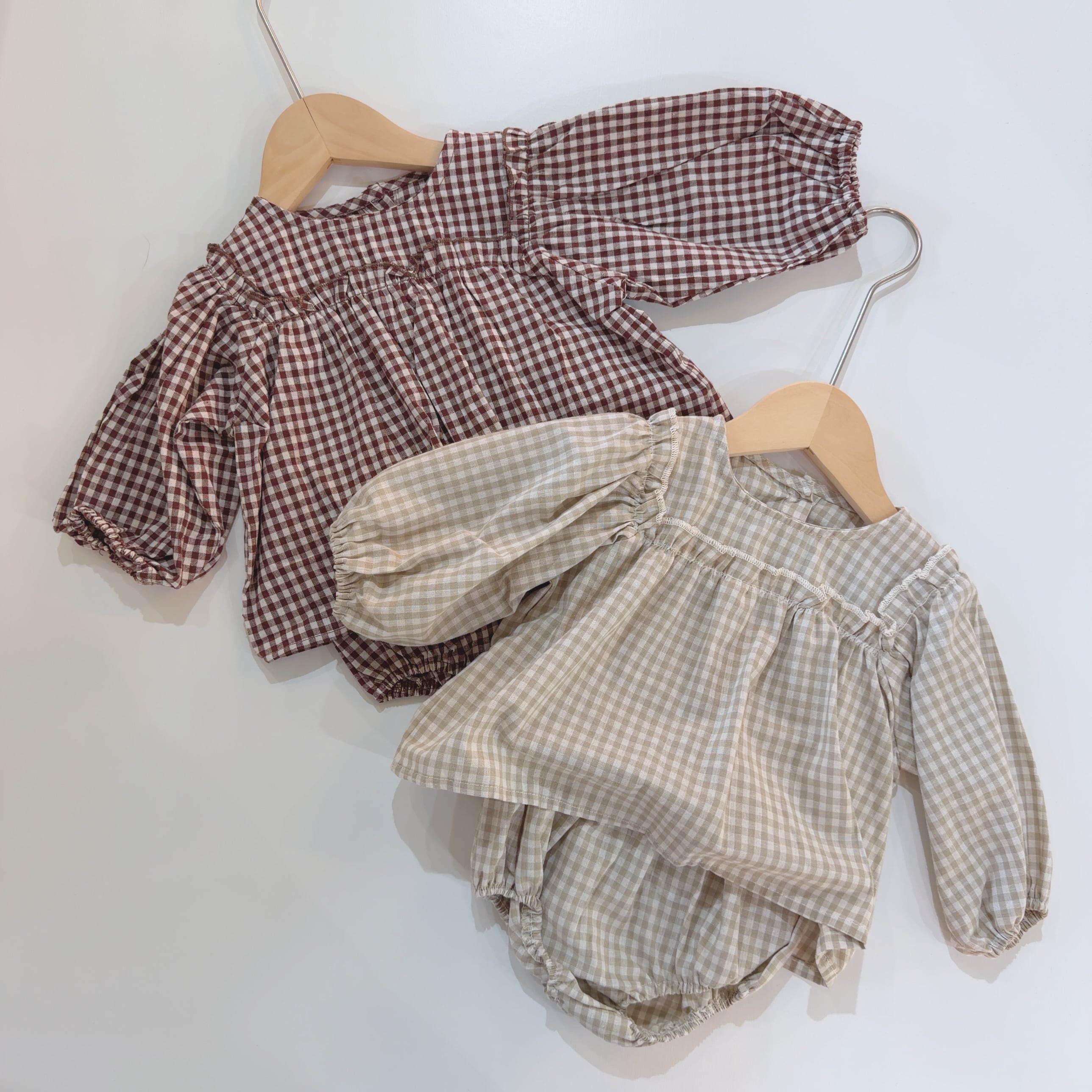 チェックブルマセットアップ