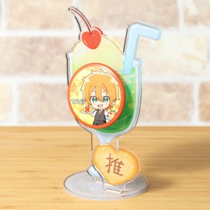 缶バッジスタンド　カフェシリーズ　クリームソーダ