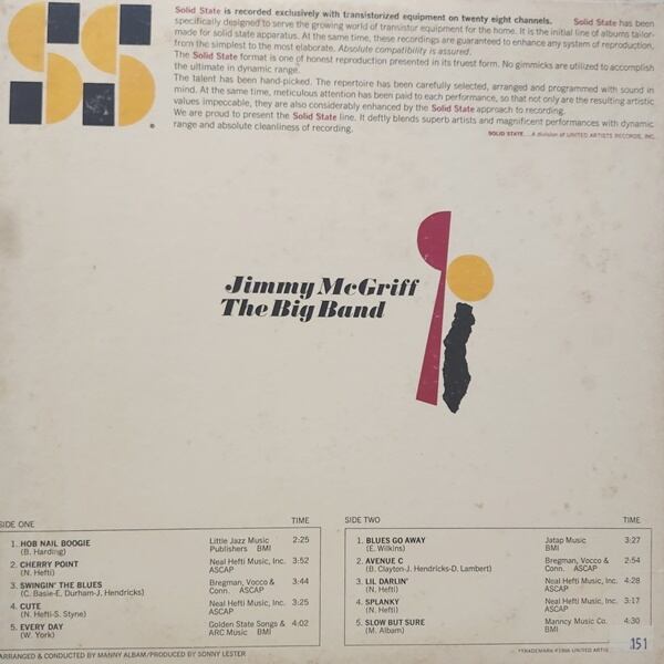 Jimmy McGriff / The Big Band [SM 17001] - 画像2