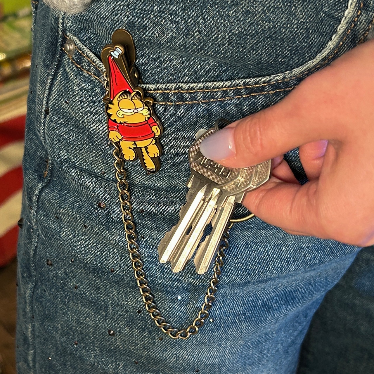 【Betty＆ GARFIELD】キーリング クリップ ☆