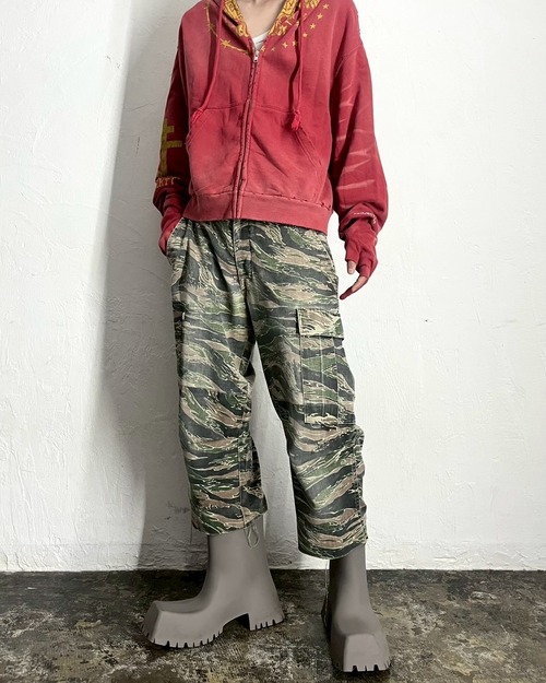 ~80s US ARMY Tiger Camo Cut-off Cargo Pants