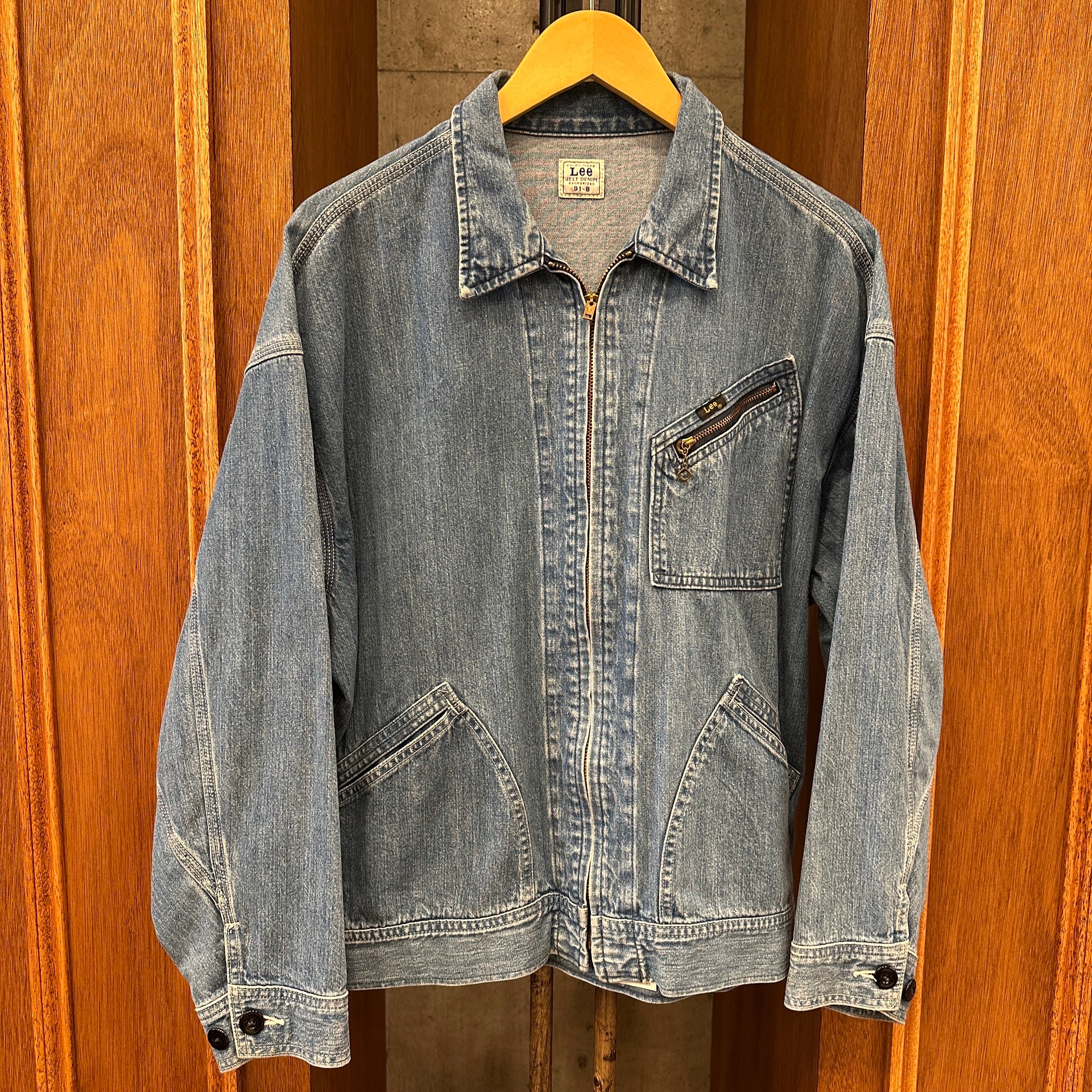 【希少】Lee 91-B 復刻 サイズM 日本製 リー 短丈 LEE 91-B DENIM JACKET 復刻 M | safarionline